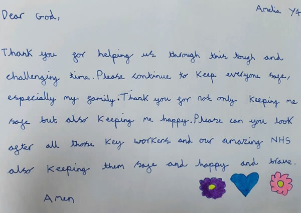 Prayer Amelia Year 4